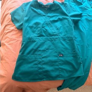 Grey's Anatomy Green Medical Top M Scrubs
